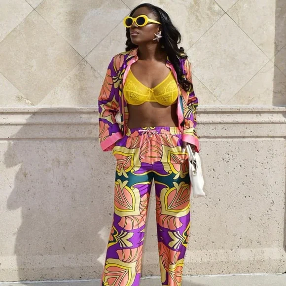 NWT Zara Pajama Style Printed Pants - Picture 14 of 14